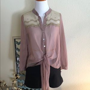 Excuse me miss sheer blouse